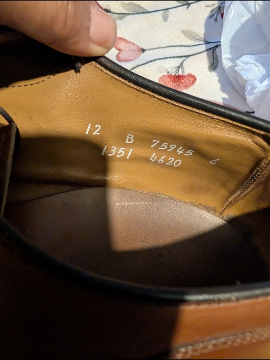 Allen Edmonds  Brown Leather Cap-Toe Derby Shoes main image 6